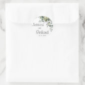 Eucalyptus Wedding classic round sticker (Tas)
