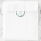 Eucalyptus Wedding Classic Round Sticker (Tas)