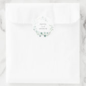 Eucalyptus Wedding Classic Round Sticker (Tas)