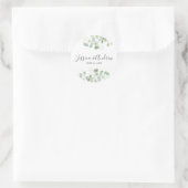 Eucalyptus Wedding Envelope Seal Elegant Sticker (Tas)
