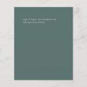 Eucalyptus Wedding Invitation Budget Greenery Leaf (Achterkant)