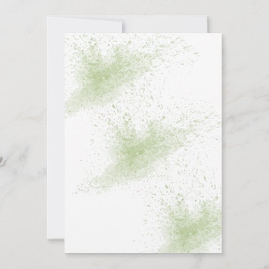 Eucalyptus Wedding Jubileum Renewal Vows Kaart (Achterkant)