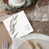 Eucalyptus Wedding Reception Napkins Servet
