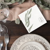 Eucalyptus Wedding Reception Napkins Servet