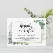 Eucalyptus Wedding Rehearsal Dinner Uitnodiging (Staand voorkant)