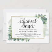 Eucalyptus Wedding Rehearsal Dinner Uitnodiging (Voorkant)