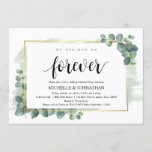 Eucalyptus Wedding Rehearsal Dinner Uitnodiging<br><div class="desc">Greenery Eucalyptus,  Laten we eten en repeteren,  Wedding Rehearsal Dinner Invitation card. Een huwelijksrepetitie met de toekomstige Bride en de toekomstige Groom,  voor hun grote dag? Nodig de gasten uit met deze Rustic Wedding Rehearsal Dinner Invitation Card. Voeg uw repetitieve diner details toe in het overeenkomende zwarte lettertype/lettertype.

#TeeshaDerrick</div>