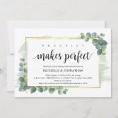 Eucalyptus Wedding Rehearsal Dinner Uitnodiging (Voorkant)