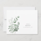 Eucalyptus Wedding RSVP Kaart (Voorkant)