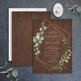 Eucalyptus Wedding Rustige koper Kaart