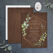 Eucalyptus Wedding Rustige koper Kaart