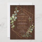 Eucalyptus Wedding Rustige koper Kaart (Voorkant)