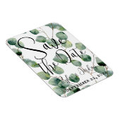 Eucalyptus Wedding Save the Date Magnet Magneet (Rechterzijde)