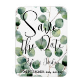 Eucalyptus Wedding Save the Date Magnet Magneet (Verticaal)