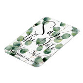 Eucalyptus Wedding Save the Date Magnet Magneet (Linkerzijde)