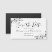 Eucalyptus Wedding Save the Date Magnetic Kaart (Voorkant / Achterkant)