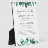 Eucalyptus Wedding Signature Drinks Sign, Cocktail Fotoplaat (Zijkant)
