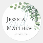 Eucalyptus Wedding Stickers (Voorkant)