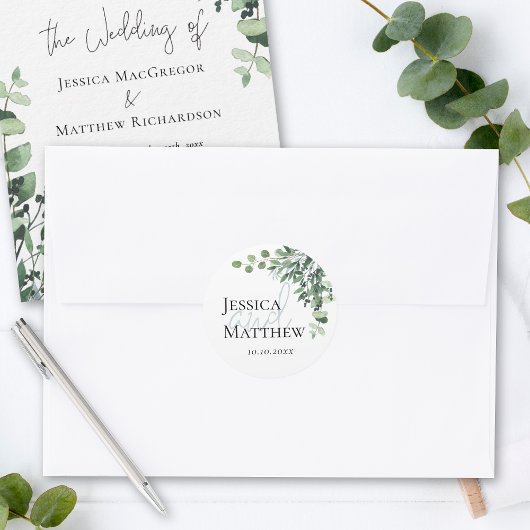 Eucalyptus Wedding Stickers
