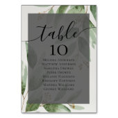 Eucalyptus Wedding Table Zetel Kaart (Voorkant)