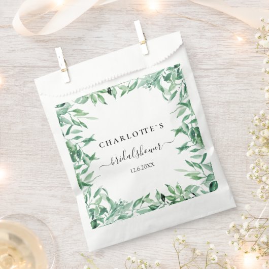 EUCALYPTUS WEDDING VRIJGEZELLENFEEST FAVOR BAG BEDANKZAKJE (Geknipt)