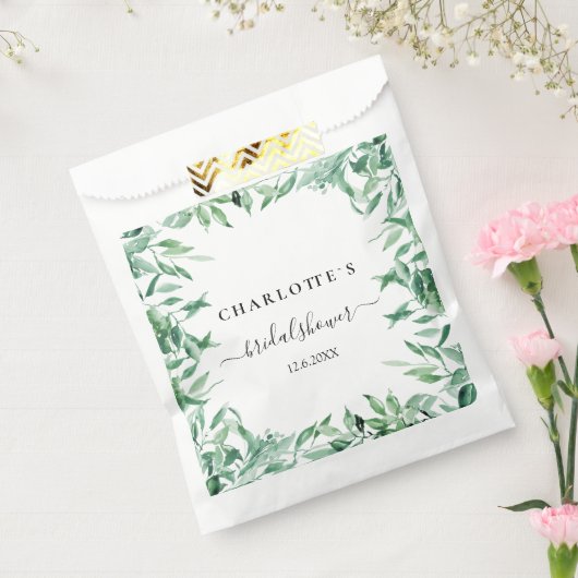 EUCALYPTUS WEDDING VRIJGEZELLENFEEST FAVOR BAG BEDANKZAKJE (Gezegeld)
