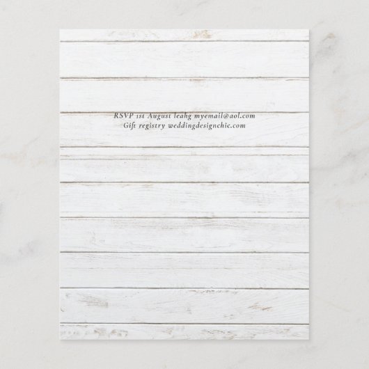 Eucalyptus Wedding Waterverf Greenery Invitations (Achterkant)