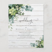 Eucalyptus Wedding Waterverf Greenery Invitations (Voorkant)