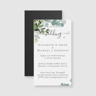 Eucalyptus Wedding Waterverf Greenery Invitations