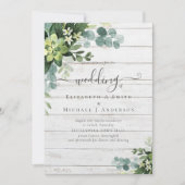 Eucalyptus Wedding Waterverf Greenery Invitations (Voorkant)