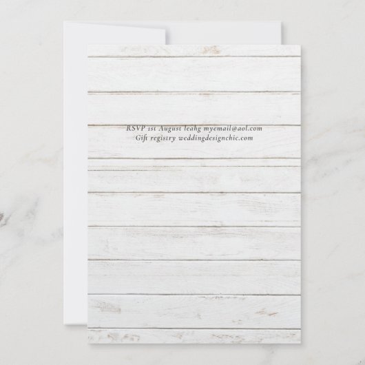 Eucalyptus Wedding Waterverf Greenery Invitations (Achterkant)