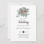 Eucalyptus Wedding - Waterverf Greenery Monogram (Voorkant)
