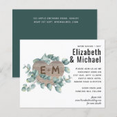 Eucalyptus Wedding - Waterverf groene bladeren (Voorkant / Achterkant)
