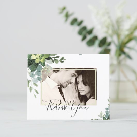 Eucalyptus Wedding - Waterverf groene bladeren (Staand voorkant)