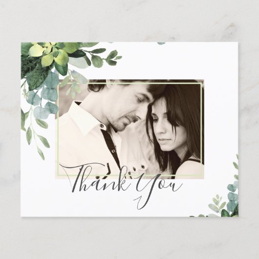 Eucalyptus Wedding - Waterverf groene bladeren (Voorkant)