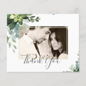 Eucalyptus Wedding - Waterverf groene bladeren Flyer (Voorkant)