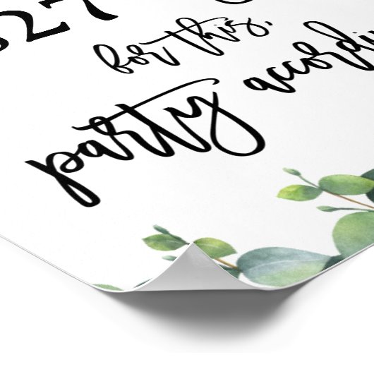 Eucalyptus Wedding We hebben gewacht Poster (Hoek)