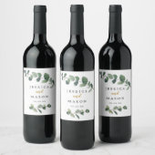 Eucalyptus Wedding Wine Labels Wijn Etiket (Flessen)