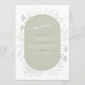 Eucalyptus Wedding Wreath Menu Sage Green ID901 (Voorkant)