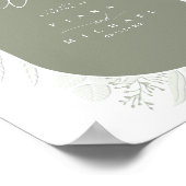 Eucalyptus Wedding Wreath Welcome Grn ID901 Poster (Hoek)