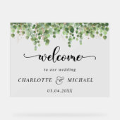 Eucalyptus Weddings Acryl Bord (Voorkant)