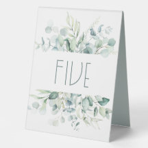 Eucalyptus Wedstrijknummer voetteken