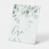 Eucalyptus Wedstrijknummer voetteken Reclamebord Met Voetstuk (Voorkant)