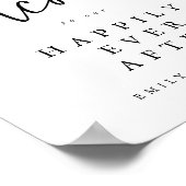 Eucalyptus Welkom bij Gelukkig Ooit na het huwelij Poster (Hoek)