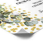 Eucalyptus Welkomstteken Ons gastenboek voor het h Poster (Hoek)