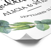 Eucalyptus welkomstteken poster (Hoek)