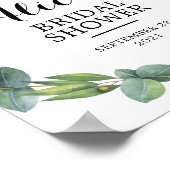 Eucalyptus welkomstteken poster (Hoek)