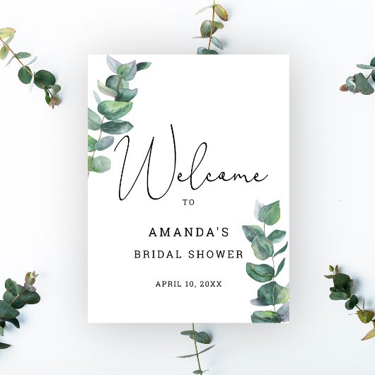 Eucalyptus - Welkomstteken Vrijgezellenfeest Poster