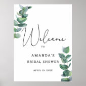 Eucalyptus - Welkomstteken Vrijgezellenfeest Poster (Voorkant)