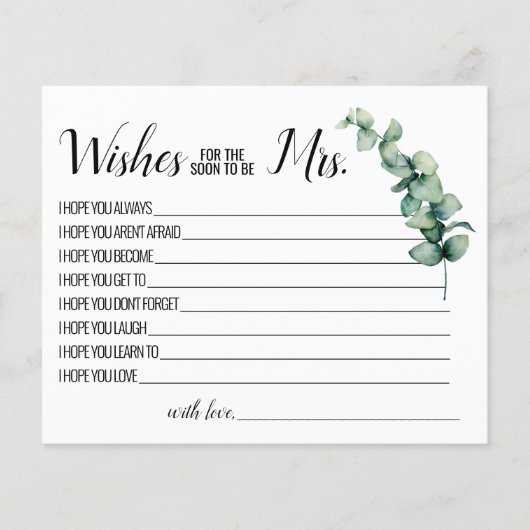 Eucalyptus wenst dat mevrouw de commissaris binnen flyer (Voorkant)